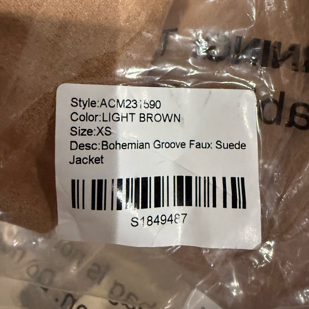 Tan Faux Fur Trim Penny Lane Vintage 60s 70s Inspired Coat Halloween - Picture 7 of 8